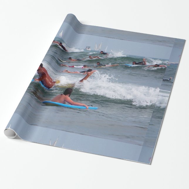 Hitting The Waves_ Wrapping Paper (Unrolled)