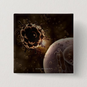 HIV 15 CM SQUARE BADGE