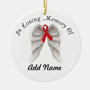 HIV/AIDS Addiction drunk driving Awareness Ceramic Tree Decoration