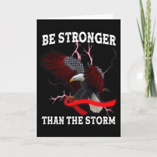 HIV AIDS Awareness Eagle Red Ribbon HIV Themed T-S Card