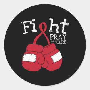 Hiv Aids Brain Aneurysm Stroke Cool Awareness Gift Classic Round Sticker
