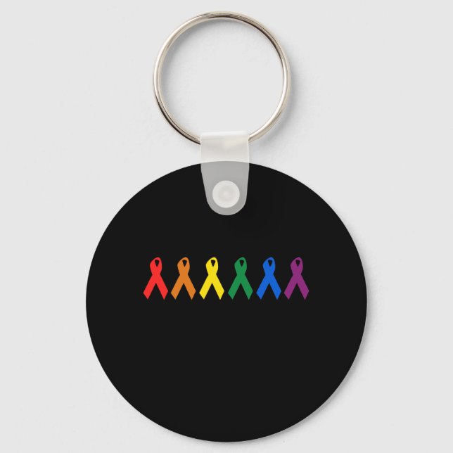 HIV AWARENESS / AIDS AWARENESS KEY RING (Front)