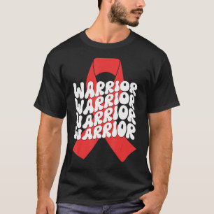 HIV Awareness Month Fighter Survivor Warrior Retro T-Shirt