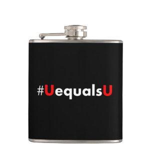 HIV Undetectable Equals Untransmittable - Minimali Hip Flask
