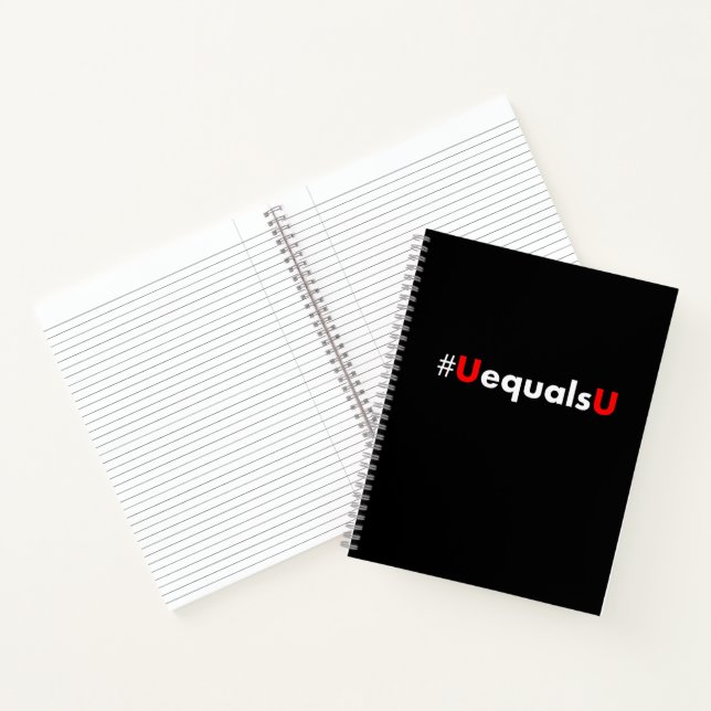 HIV Undetectable Equals Untransmittable - Minimali Notebook (Inside)