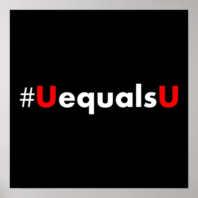 HIV Undetectable Equals Untransmittable - Minimali Poster (Front)