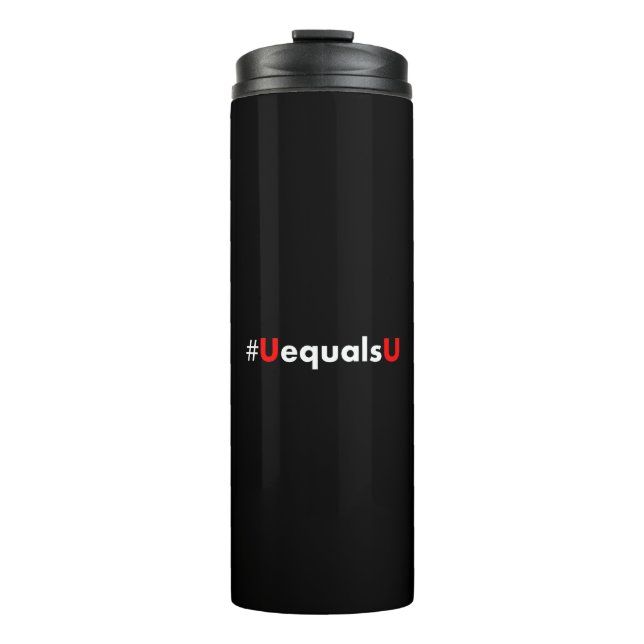 HIV Undetectable Equals Untransmittable - Minimali Thermal Tumbler (Front)