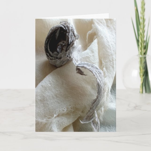 "Hive" Digitally Altered Wasp Nest on Fabric Card (Front)