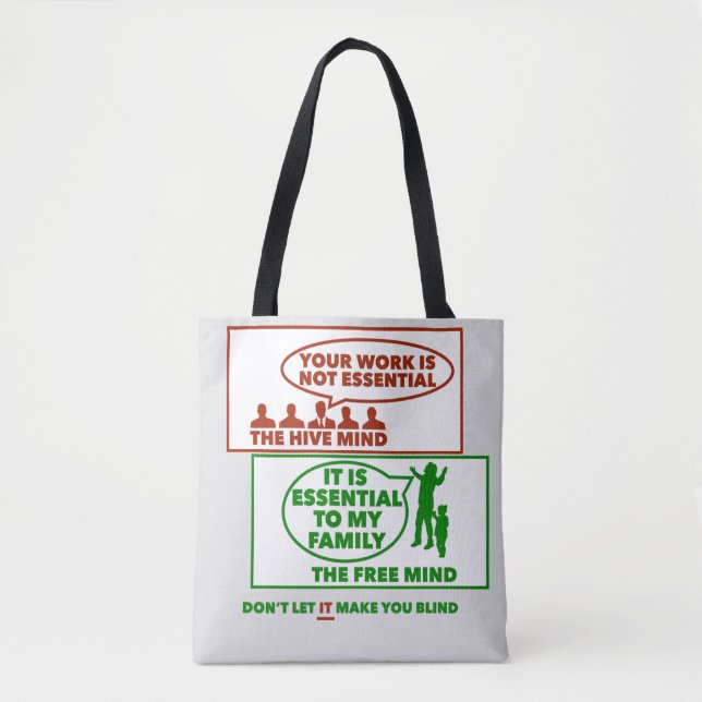 Hive Mind (light) Tote Bag (Front)