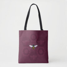 Hive Mind Purple Tote Bag