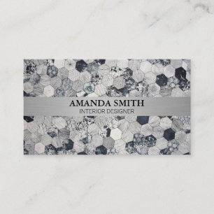 Hive Textile   Modern Abstract Business Card