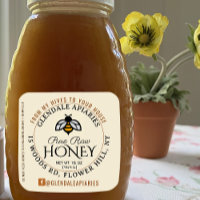 Hives to House Pure Raw Honey Honeybee Sticker