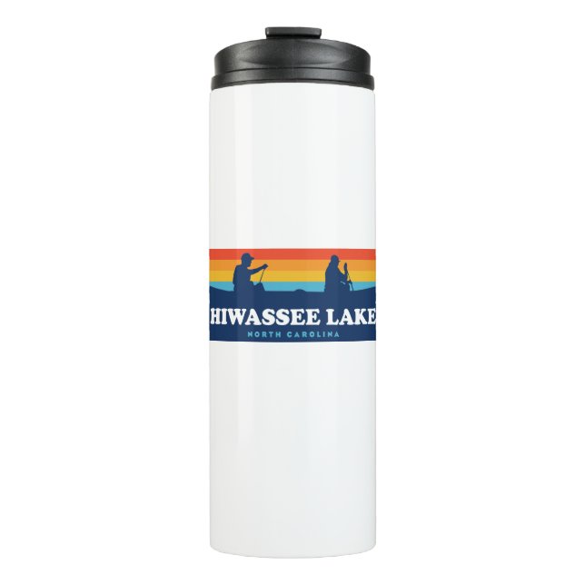 Hiwassee Lake North Carolina Canoe Thermal Tumbler (Front)