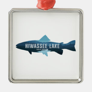 Hiwassee Lake North Carolina Fish Metal Tree Decoration