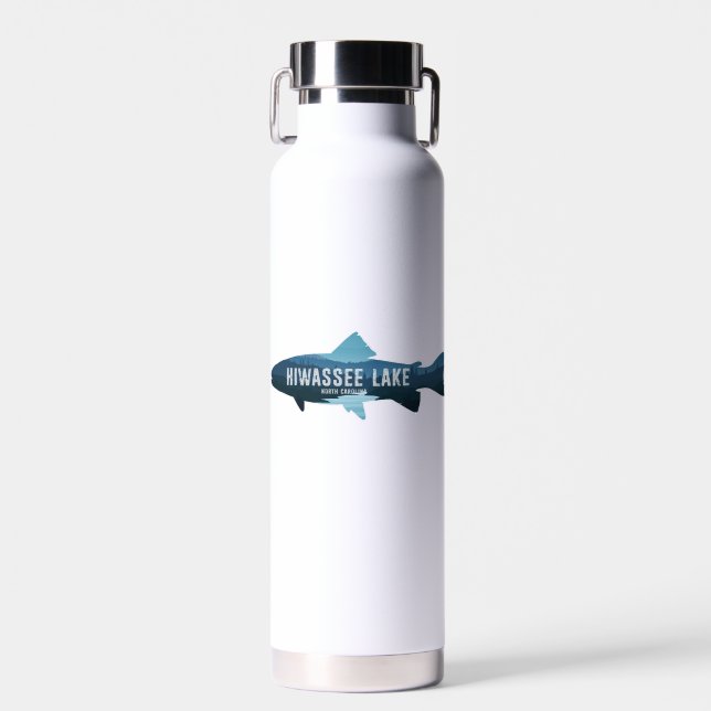Hiwassee Lake North Carolina Fish Water Bottle (Front)