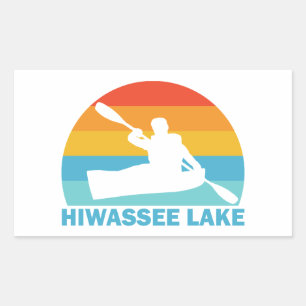 Hiwassee Lake North Carolina Kayak Rectangular Sticker