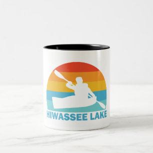 Hiwassee Lake North Carolina Kayak Two-Tone Coffee Mug