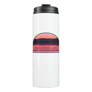 Hiwassee Lake North Carolina Red Sunrise Thermal Tumbler