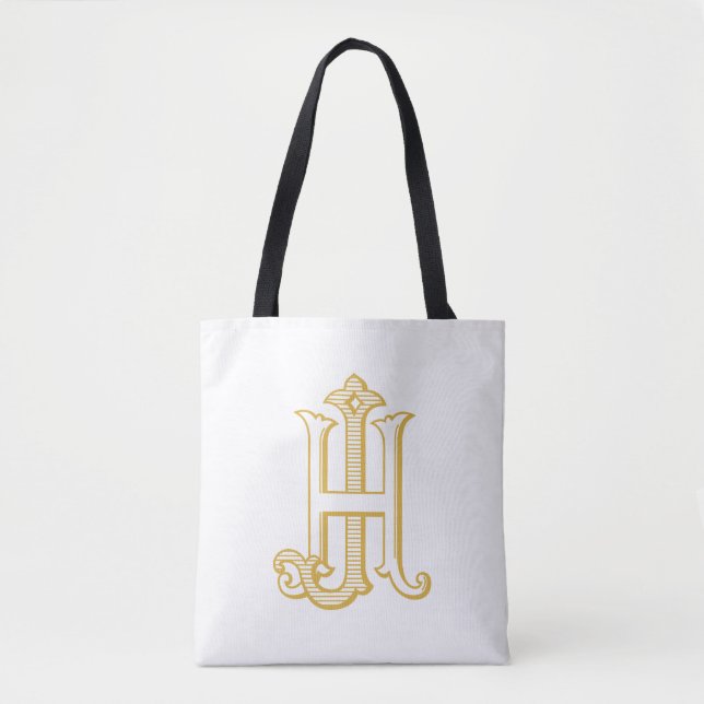 HJ monogram or JH monogram tote bag (Front)