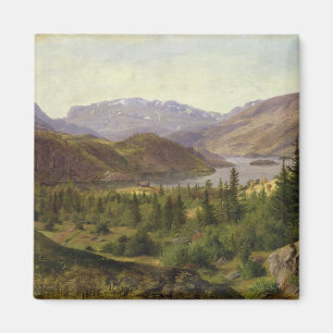 Hjelle in Valders, Tile Fjord, 1835 Magnet
