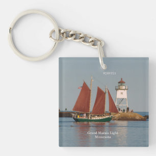 Hjordis & Grand Marais Light key chain