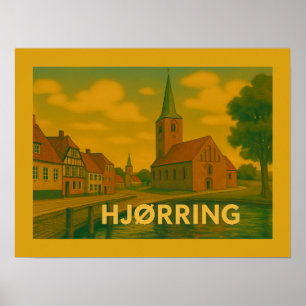Hjørring Denmark Church Poster