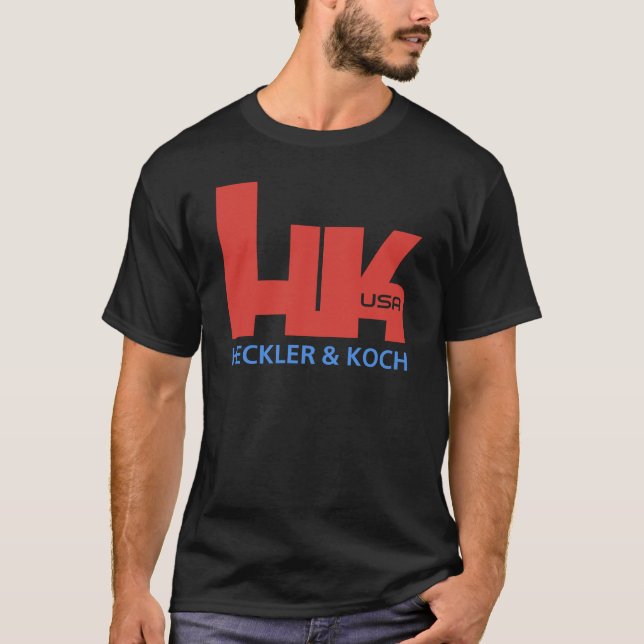 HK Heckler and Koch Logo T-Shirt (Front)