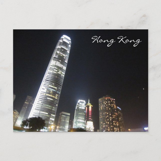 hk night ifc postcard (Front)