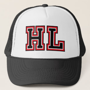 'HL' Monogram Trucker Hat