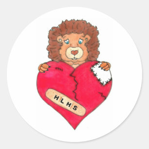 HLHS AWARENESS CLASSIC ROUND STICKER