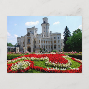 Hluboka nad Vltavou postcard