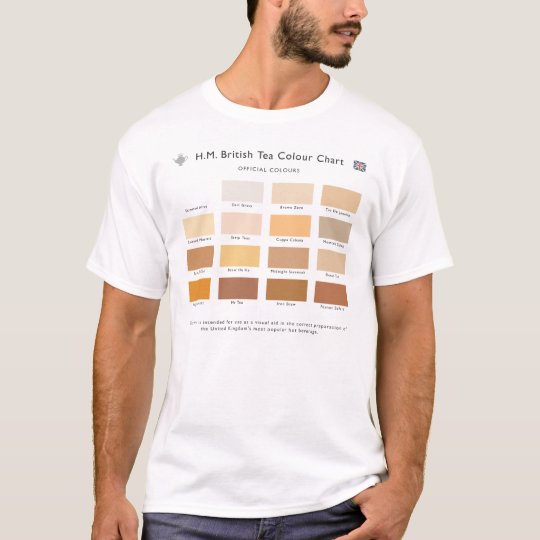 HM British Tea Colour Chart T-Shirt