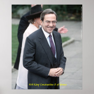 HM King Constantine II of Greece Poster