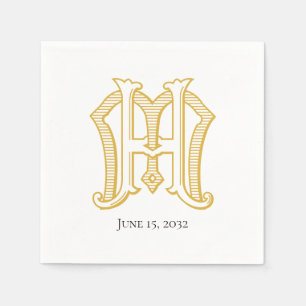 HM Monogram or MH Monogram Napkins