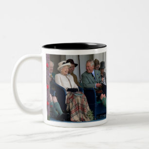 HM Queen Elizabeth II and HRH Prince Charles 2014 Two-Tone Coffee Mug