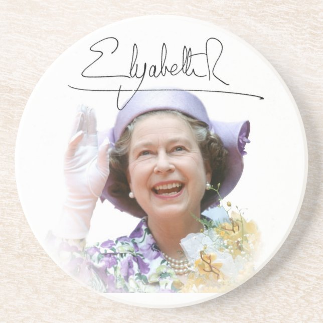 HM Queen Elizabeth II Coaster (Front)