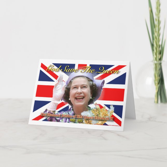 HM Queen Elizabeth II Diamond Jubilee. Card (Front)