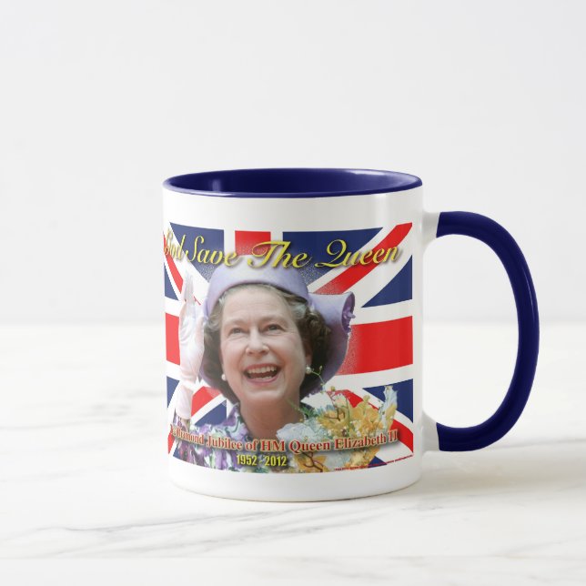 HM Queen Elizabeth II Diamond Jubilee Mug (Right)
