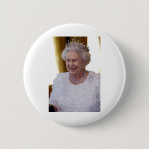HM Queen Elizabeth II Dublin 6 Cm Round Badge