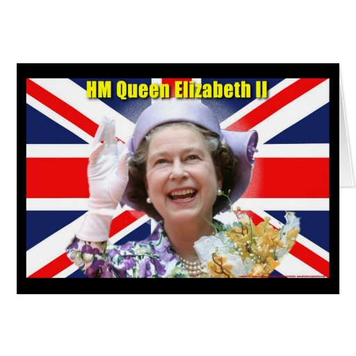 HM Queen Elizabeth II Greeting Card | Zazzle