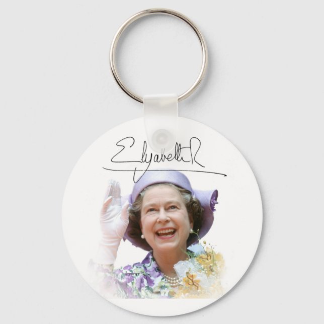 HM Queen Elizabeth II Key Ring (Front)