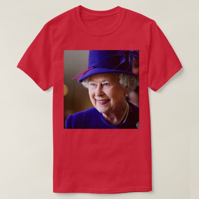 HM Queen Elizabeth II London Professional Photo HD T-Shirt (Design Front)