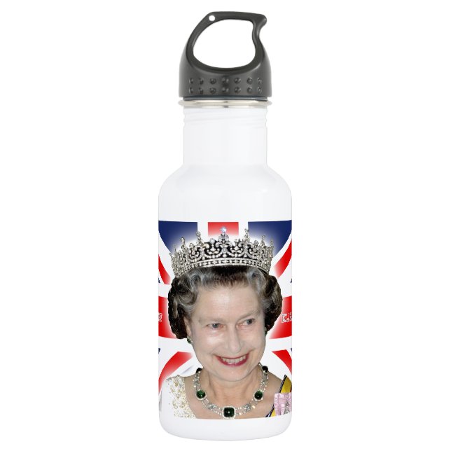 HM Queen Elizabeth II - Pro photo 532 Ml Water Bottle (Front)