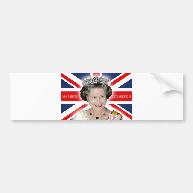 HM Queen Elizabeth II - Pro photo Bumper Sticker (Front)