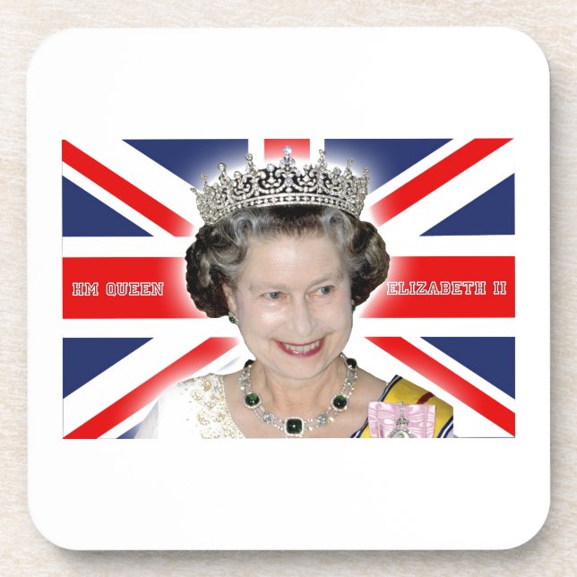 HM Queen Elizabeth II - Pro photo Coaster (Front)