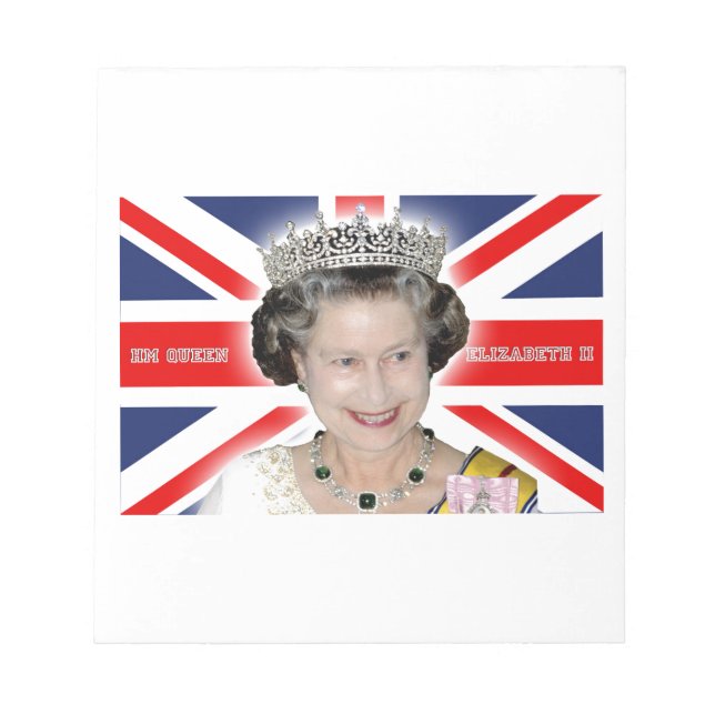 HM Queen Elizabeth II - Pro photo Notepad (Front)