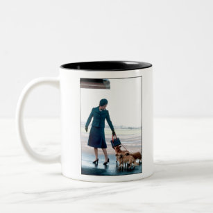 HM Queen Elizabeth II Two-Tone Coffee Mug
