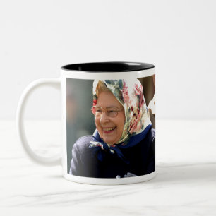 HM Queen Elizabeth II Two-Tone Coffee Mug