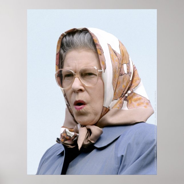 HM Queen Elizabeth II Windsor 1990 Poster (Front)