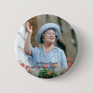 HM Queen Elizabeth, The Queen Mother 1985 6 Cm Round Badge